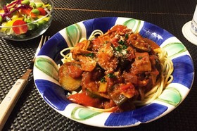ラタトゥイユリメイク☆パパッとパスタ